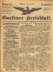 Gnesener Kreisblatt 1917.10.06 Jg.66 Nr80