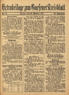 Extrabeilage zum Gnesener Kreisblatt 1917.10.10 Nr81