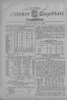 Posener Tageblatt. Handelsblatt 1906.01.02 Jg.45