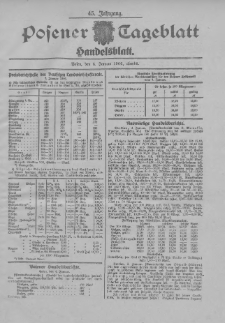 Posener Tageblatt. Handelsblatt 1906.01.04 Jg.45