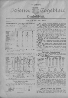 Posener Tageblatt. Handelsblatt 1906.01.06 Jg.45