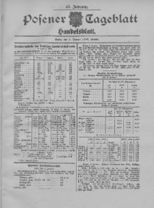 Posener Tageblatt. Handelsblatt 1906.01.08 Jg.45