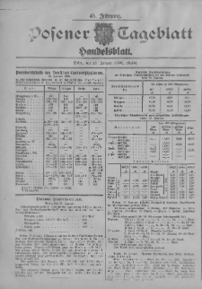 Posener Tageblatt. Handelsblatt 1906.01.15 Jg.45