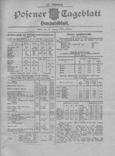 Posener Tageblatt. Handelsblatt 1906.01.19 Jg.45