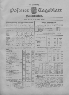 Posener Tageblatt. Handelsblatt 1906.01.24 Jg.45