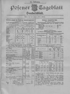 Posener Tageblatt. Handelsblatt 1906.01.26 Jg.45