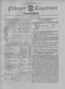 Posener Tageblatt. Handelsblatt 1906.01.27 Jg.45