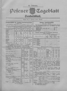 Posener Tageblatt. Handelsblatt 1906.02.02 Jg.45