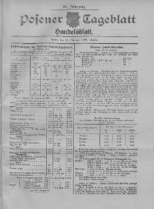 Posener Tageblatt. Handelsblatt 1906.02.12 Jg.45