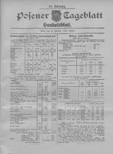 Posener Tageblatt. Handelsblatt 1906.02.14 Jg.45