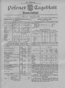Posener Tageblatt. Handelsblatt 1906.02.29 Jg.45