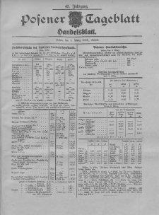 Posener Tageblatt. Handelsblatt 1906.03.02 Jg.45
