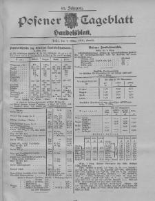 Posener Tageblatt. Handelsblatt 1906.03.07 Jg.45