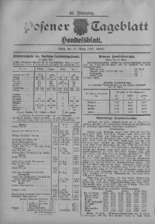 Posener Tageblatt. Handelsblatt 1906.03.13 Jg.45