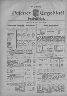 Posener Tageblatt. Handelsblatt 1906.03.26 Jg.45