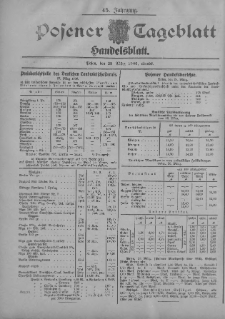 Posener Tageblatt. Handelsblatt 1906.03.28 Jg.45