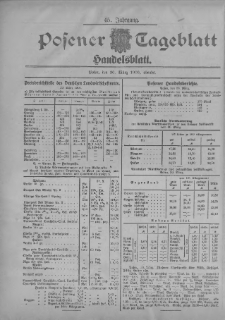 Posener Tageblatt. Handelsblatt 1906.03.30 Jg.45
