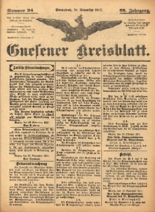 Gnesener Kreisblatt 1917.11.24 Jg.66 Nr94
