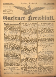 Gnesener Kreisblatt 1917.12.01 Jg.66 Nr96