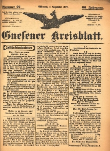 Gnesener Kreisblatt 1917.12.05 Jg.66 Nr97