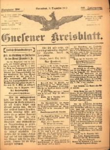 Gnesener Kreisblatt 1917.12.08 Jg.66 Nr98