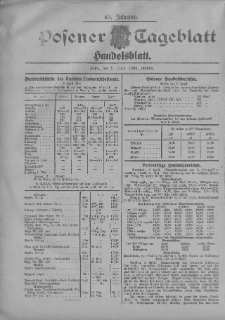 Posener Tageblatt. Handelsblatt 1906.04.05 Jg.45