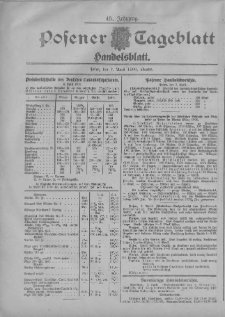 Posener Tageblatt. Handelsblatt 1906.04.07 Jg.45