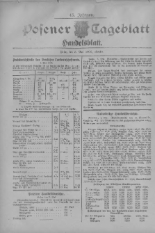 Posener Tageblatt. Handelsblatt 1906.05.05 Jg.45