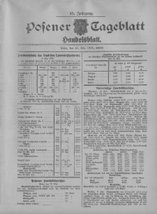 Posener Tageblatt. Handelsblatt 1906.05.10 Jg.45