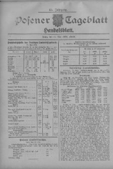 Posener Tageblatt. Handelsblatt 1906.05.22 Jg.45