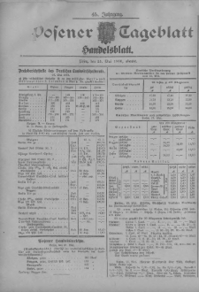 Posener Tageblatt. Handelsblatt 1906.05.25 Jg.45