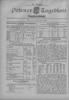 Posener Tageblatt. Handelsblatt 1906.05.29 Jg.45
