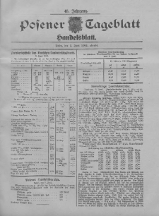 Posener Tageblatt. Handelsblatt 1906.06.05 Jg.45