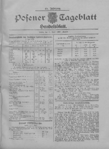 Posener Tageblatt. Handelsblatt 1906.06.07 Jg.45
