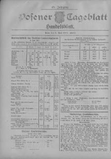 Posener Tageblatt. Handelsblatt 1906.06.09 Jg.45