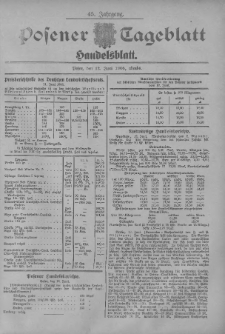 Posener Tageblatt. Handelsblatt 1906.06.12 Jg.45