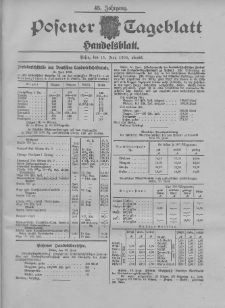 Posener Tageblatt. Handelsblatt 1906.06.18 Jg.45