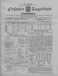 Posener Tageblatt. Handelsblatt 1906.06.21 Jg.45