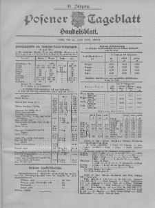 Posener Tageblatt. Handelsblatt 1906.06.25 Jg.45