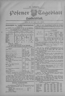 Posener Tageblatt. Handelsblatt 1906.06.30 Jg.45