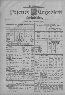 Posener Tageblatt. Handelsblatt 1906.07.02 Jg.45