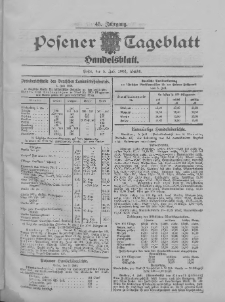 Posener Tageblatt. Handelsblatt 1906.07.05 Jg.45