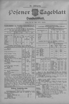 Posener Tageblatt. Handelsblatt 1906.07.20 Jg.45