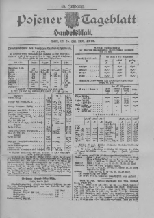 Posener Tageblatt. Handelsblatt 1906.07.25 Jg.45