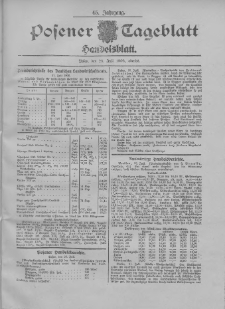 Posener Tageblatt. Handelsblatt 1906.07.28 Jg.45