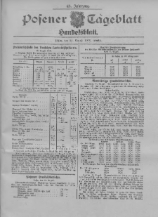Posener Tageblatt. Handelsblatt 1906.08.23 Jg.45