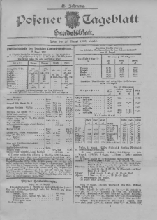 Posener Tageblatt. Handelsblatt 1906.08.29 Jg.45