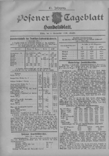 Posener Tageblatt. Handelsblatt 1906.09.04 Jg.45