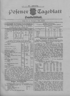 Posener Tageblatt. Handelsblatt 1906.09.13 Jg.45