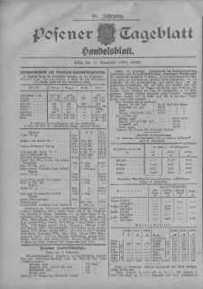 Posener Tageblatt. Handelsblatt 1906.09.17 Jg.45